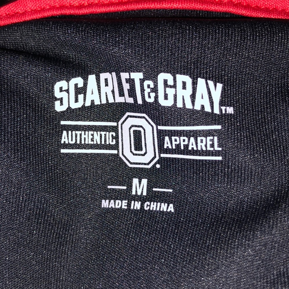 Scarlet and Grey, Medium, Black, Polo shirt